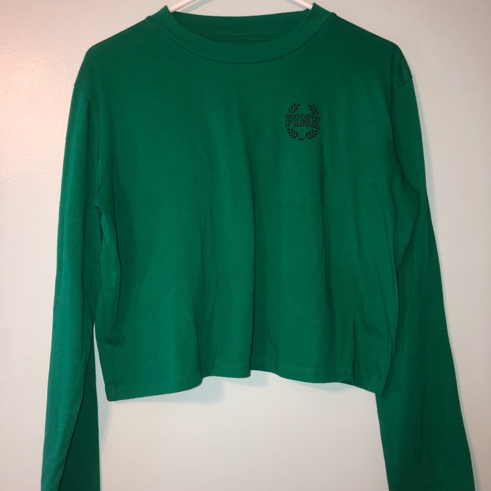 PINK Victoria’s Secret Long Sleeve Cropped Top